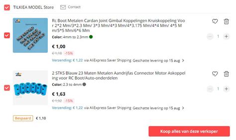 wijziging aliexpress.